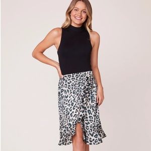 EUC Jack by BB Dakota In the Wild Leopard Skirt